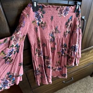 Beautiful Pink Bell Sleeved Shirt